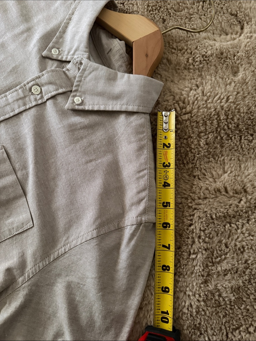 Banana Republic Men's Light Brown Button-Down Shirt - Picture 10 of 12